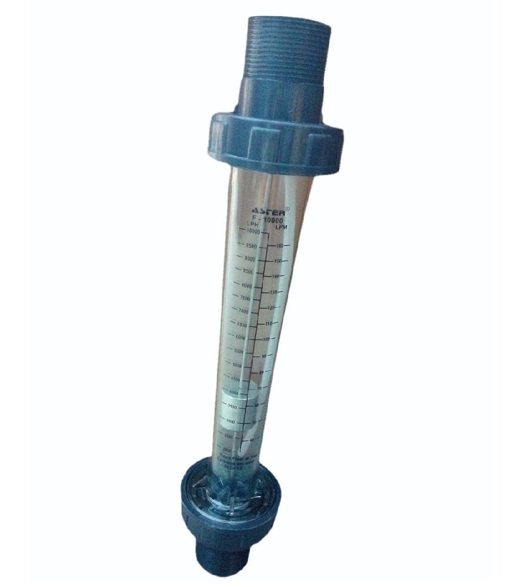 Aster 10000 LPH Rotameter 1.5 inch inline type