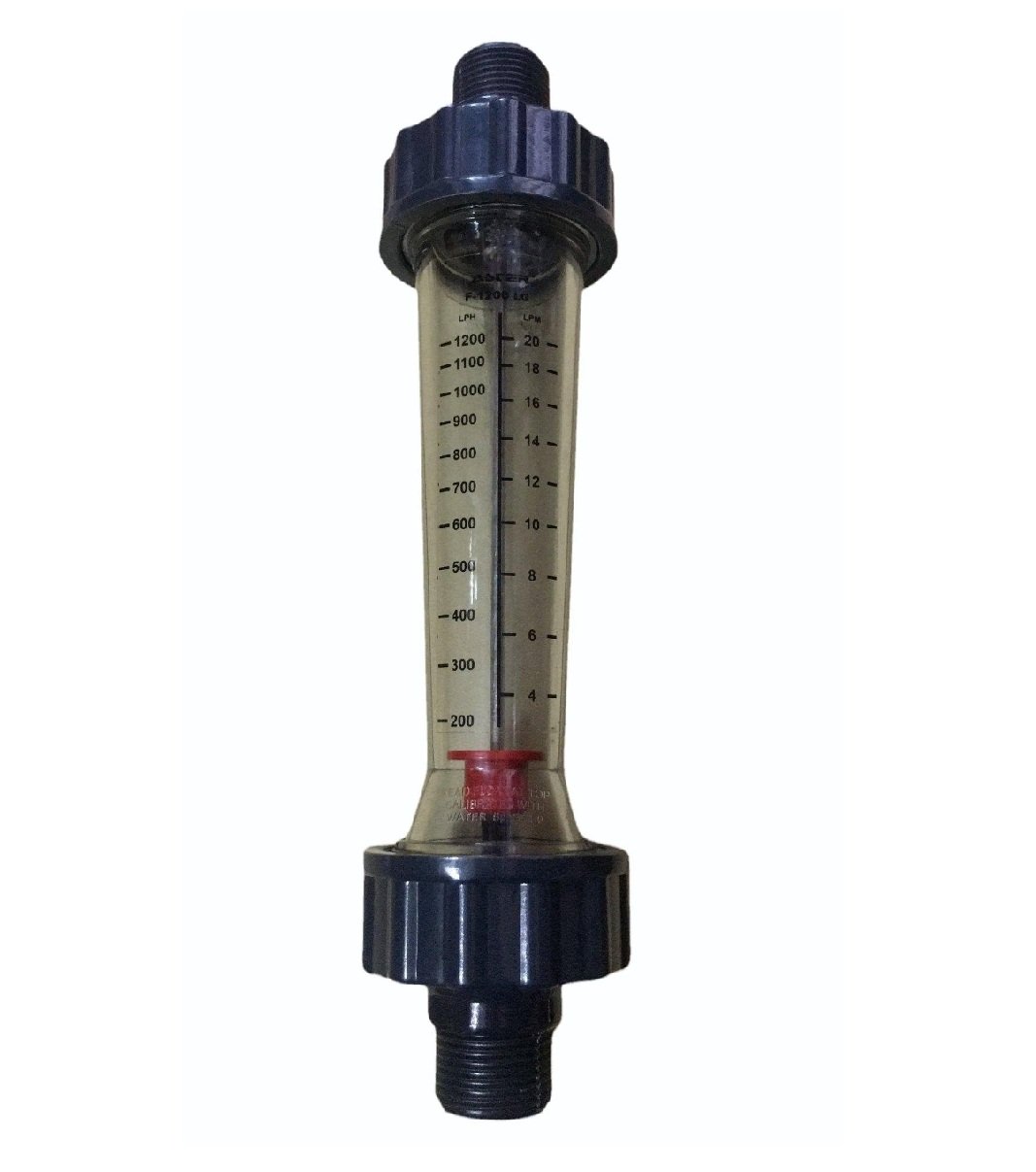 1200 LPH ROTAMETER ASTER Brand 3/4″ Inline Type Straight Connection, For Water